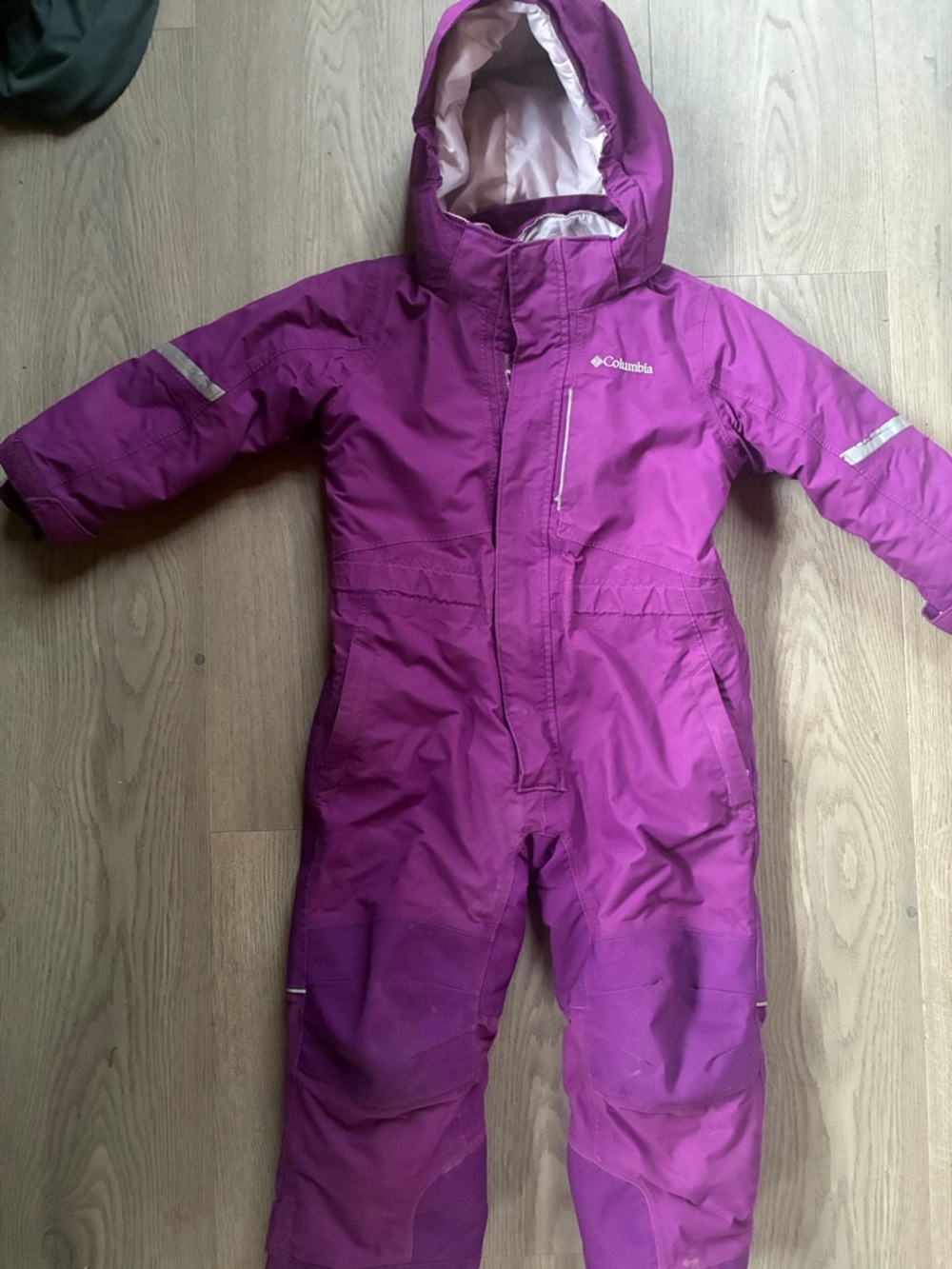 Columbia Bright Purple Kids' One-Piece Snow Coverall
